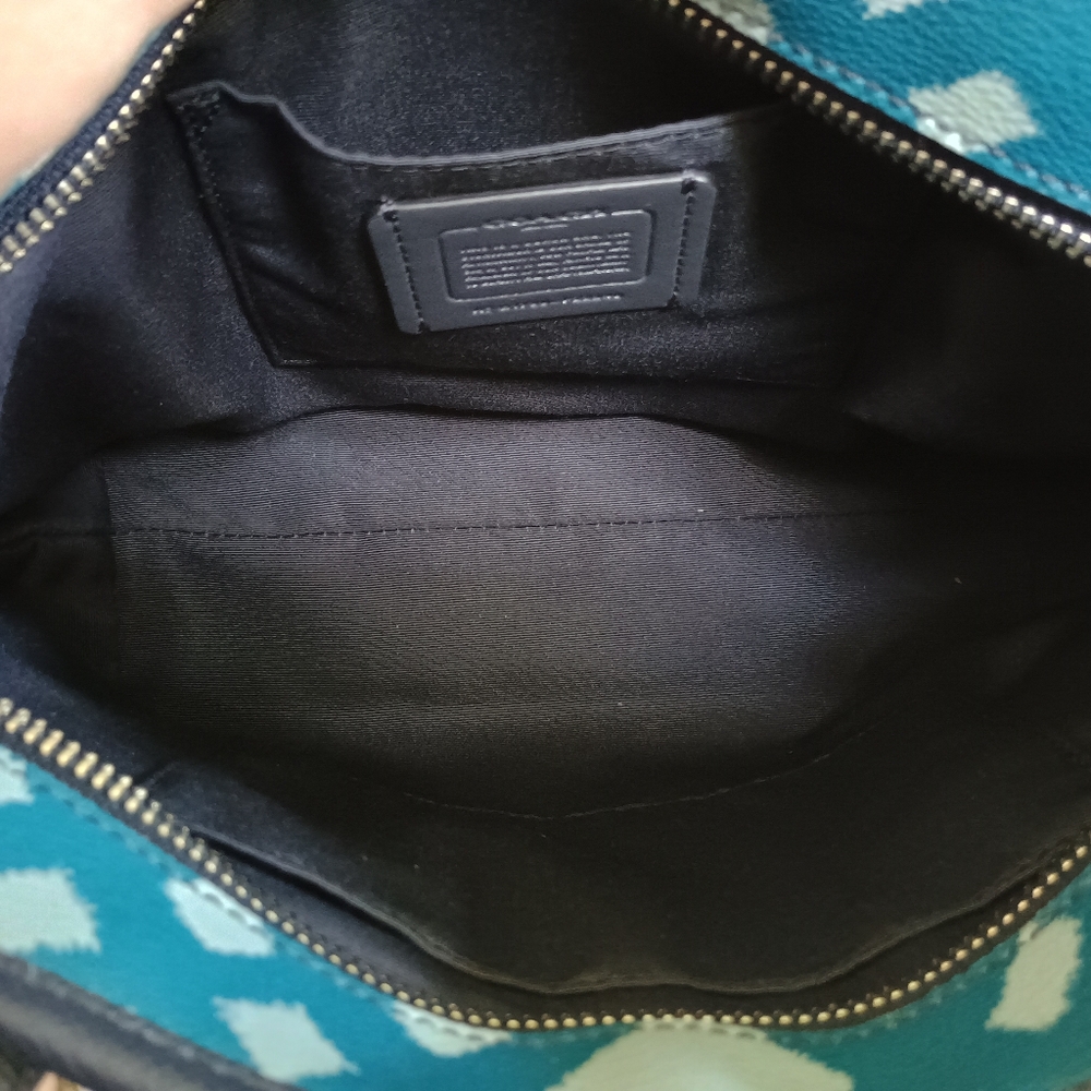 Coach Plaid Leather Mini City Tote - Picture 5 of 5